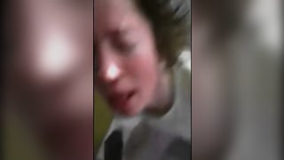 White girl forced deepthroat BBC