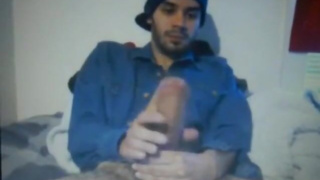 young huge dick latin shoots a hot cum load