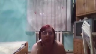 a girl on webcam