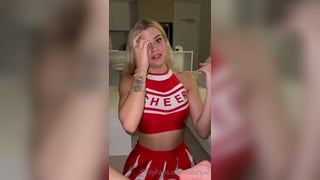 Blonde teen cum swallowing for the first time