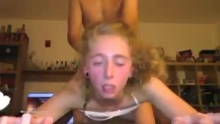 She cums while being fucked hard