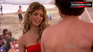 Annalynne Mccord in Sexy Strapless Bikini – 90210