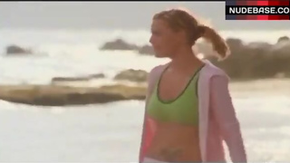Katherine Heigl in Green Sports Bra – Wuthering Heights