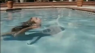 Keri Russell Swimming in Pool – The Babysitter'S Seduction
