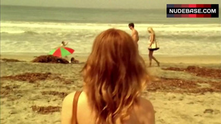 Emily Browning In Bikini at the beach – Shangri-La Suite