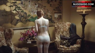 Emily Browning Sexy in White Lingerie – Sleeping Beauty