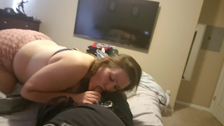 Chick From Facebook Comes To Suck Dick And Takes A Load In The Mouth Gummy