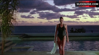 Carey Lowell Sexy in Wet Swimsuit – Dangerously Close