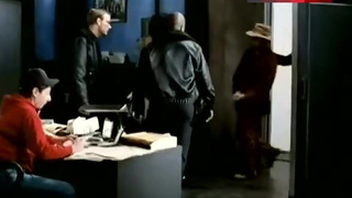 Joan Severance Shows Lingerie in Police Station – Black Scorpion